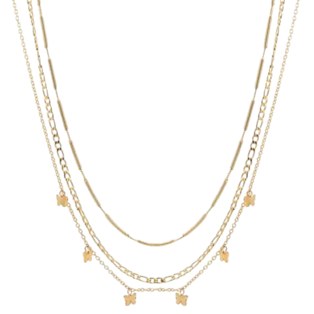 Collana donna acciaio Brand triplo filo 30NK002G