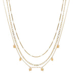 Collana donna acciaio Brand triplo filo 30NK002G