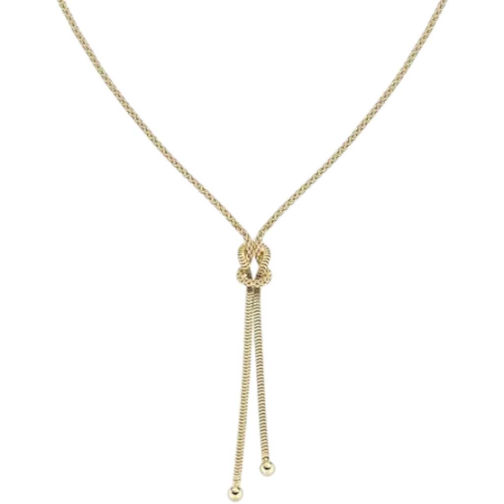 Collana donna Amen nodo in ottone  placcata  oro  18k CLNOAMGG