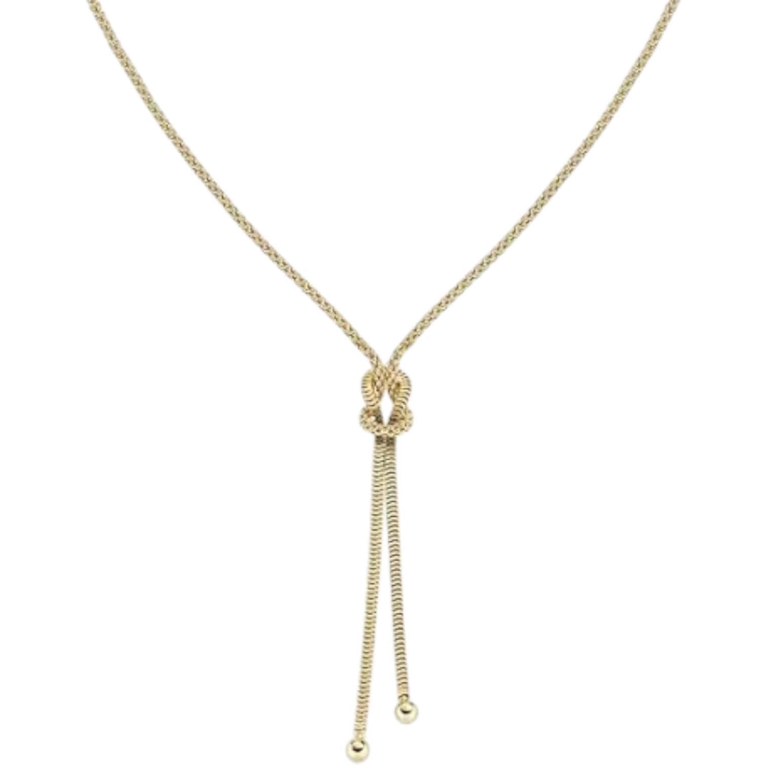 Collana donna Amen nodo in ottone  placcata  oro  18k CLNOAMGG