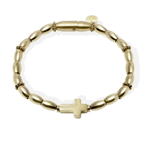 Bracciale acciaio uomo Liu Jo croce