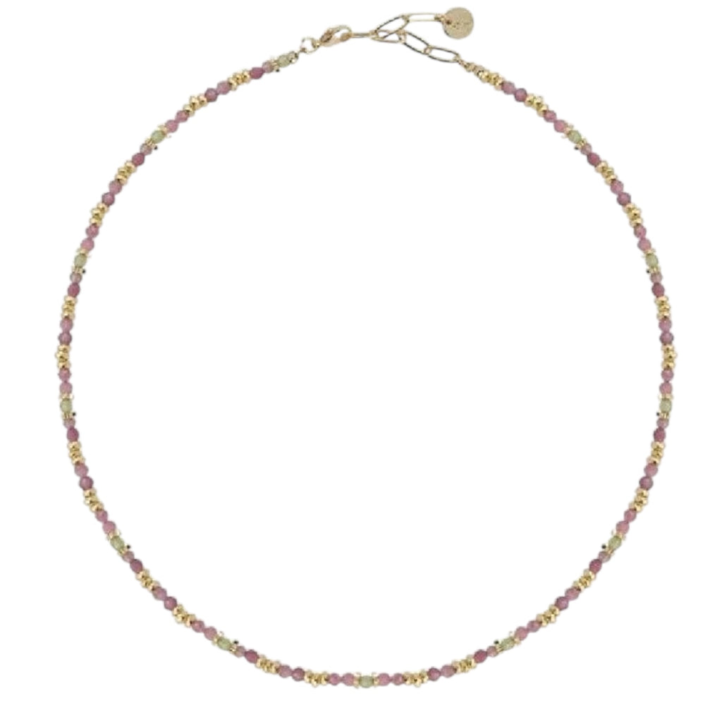 Collana donna acciaio Liu Jo con pietre  colorate color oro