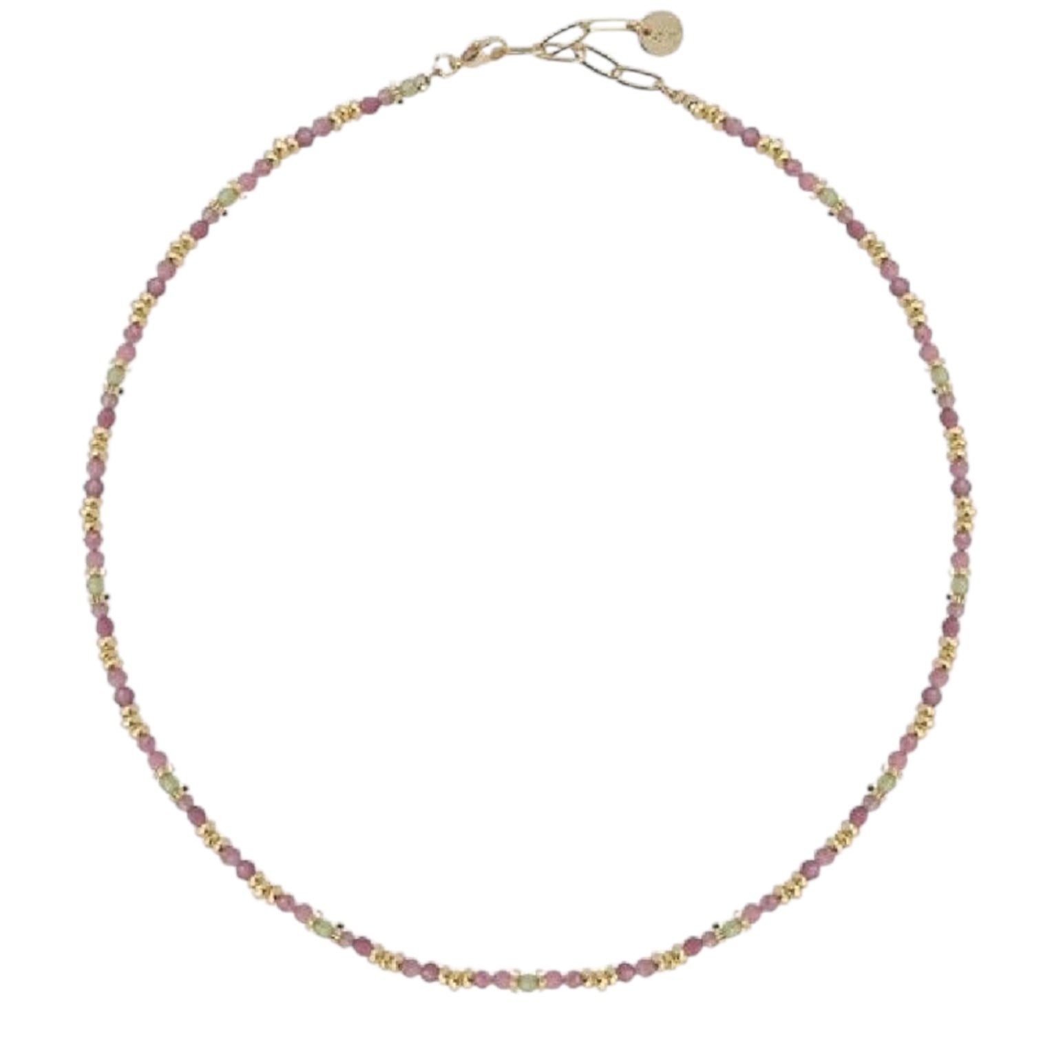 Collana donna acciaio Liu Jo con pietre  colorate color oro