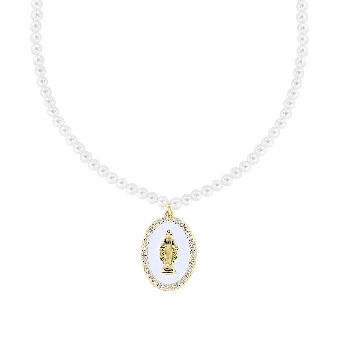 Collana donna Amen perle piu miracolosa placcata  oro  18k OTCLPE30SWBB2/GB2