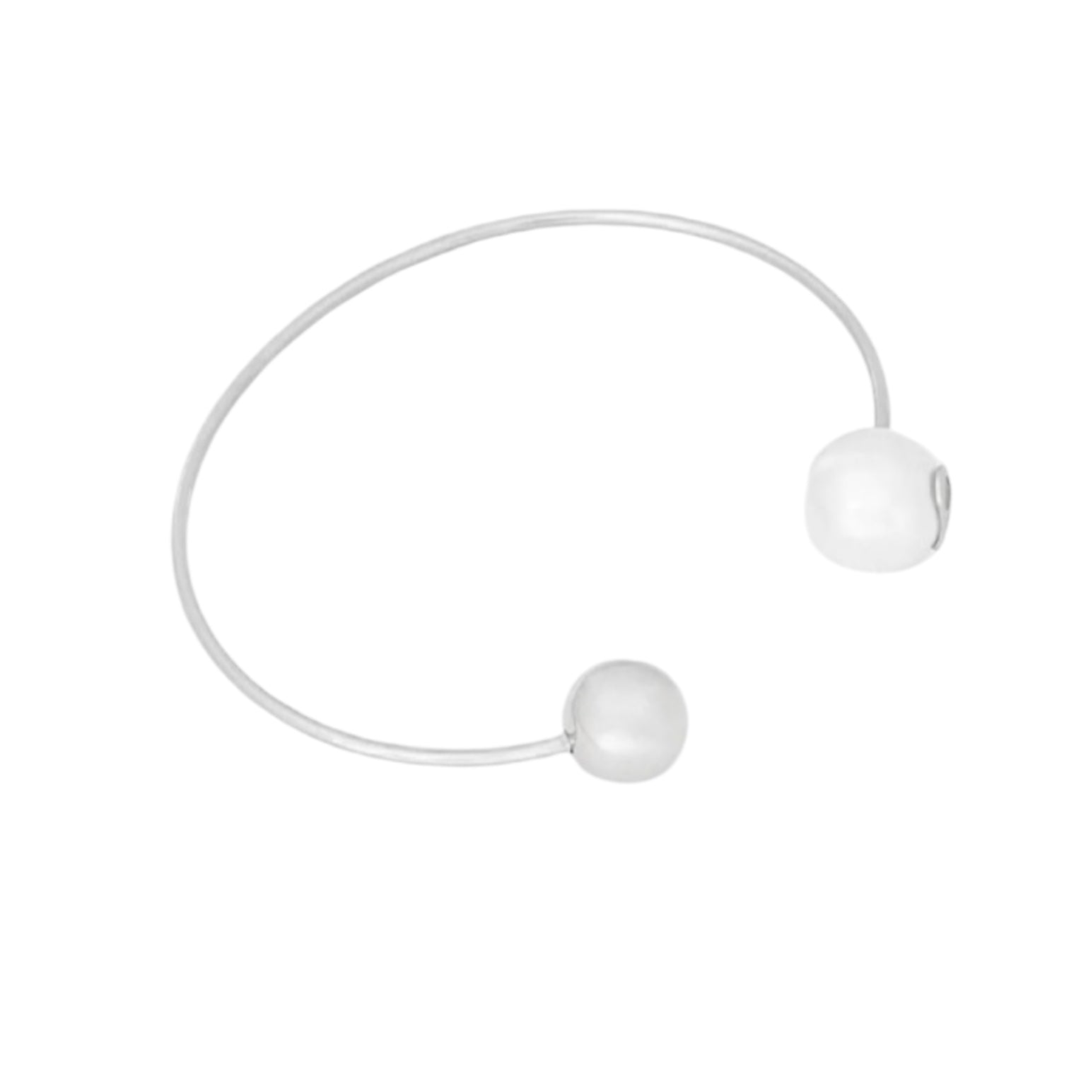 Bracciale rigido donna acciaio Liu Jo c/perle