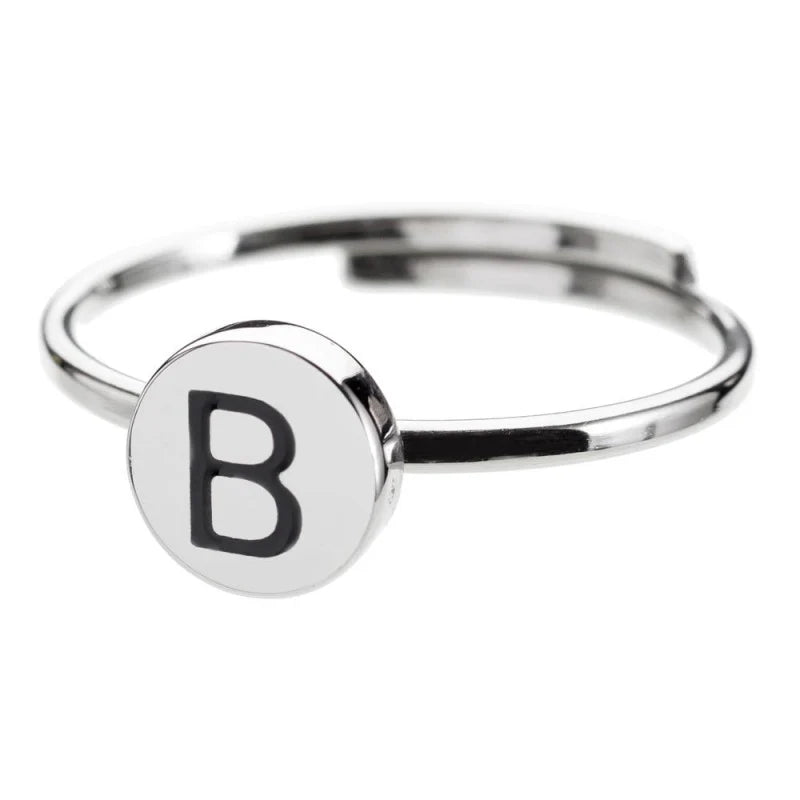 Anello acciaio donna Marlù con lettere