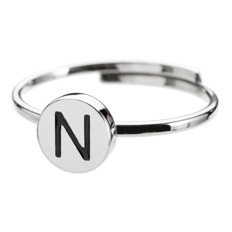 Anello acciaio donna Marlù con lettere