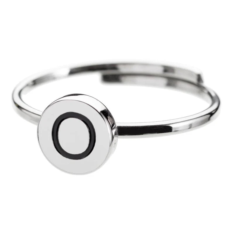 Anello acciaio donna Marlù con lettere