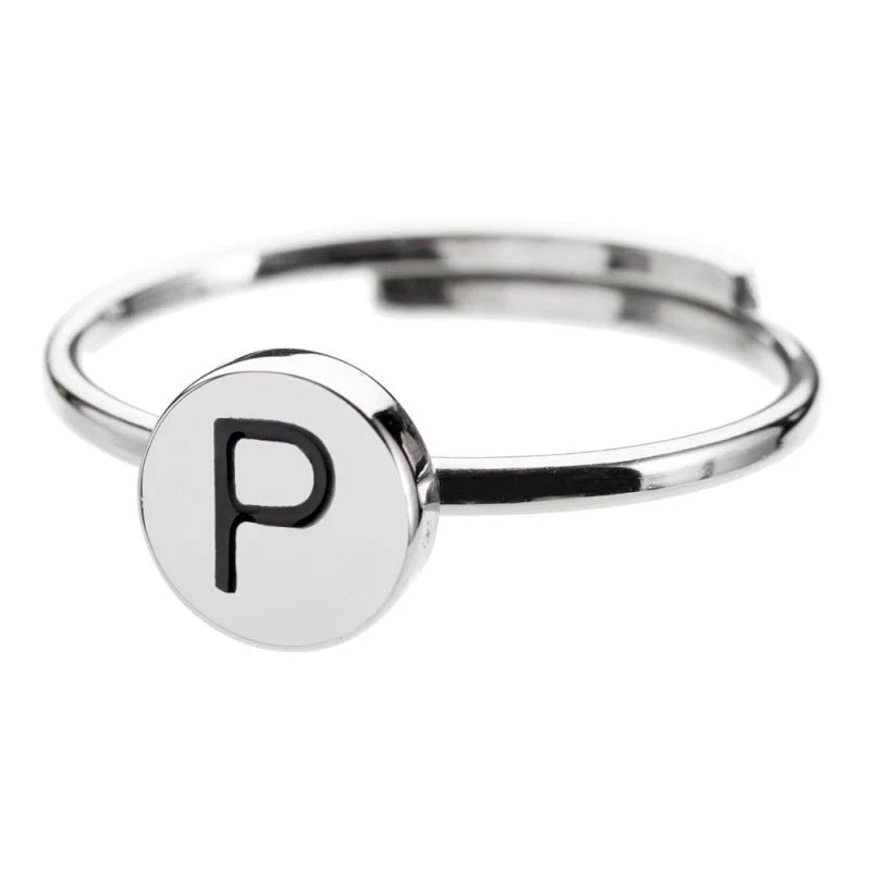 Anello acciaio donna Marlù con lettere