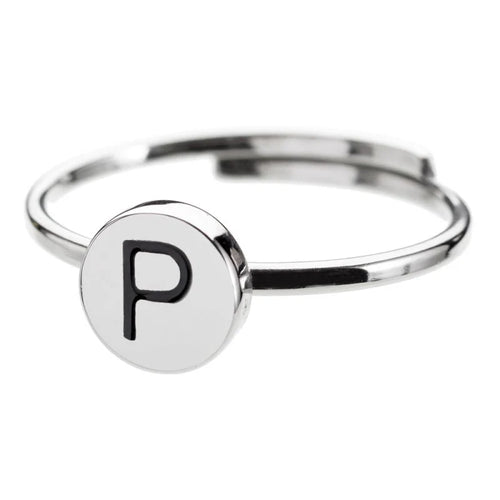 Anello acciaio donna Marlù con lettere