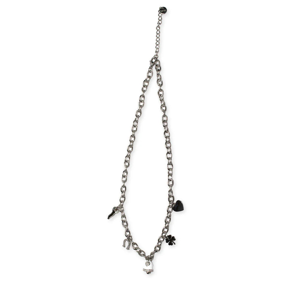 Collana acciaio donna Freddy con campana silver