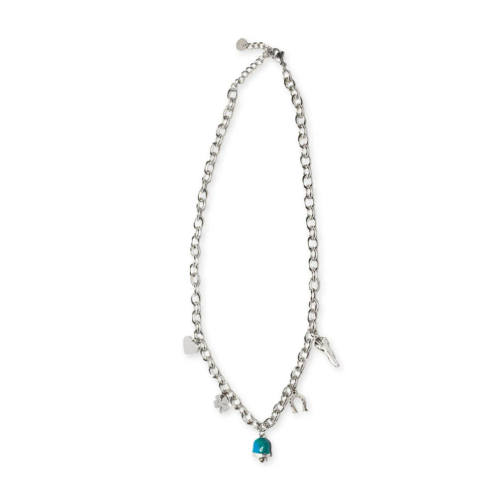 Collana acciaio donna Freddy con campana silver
