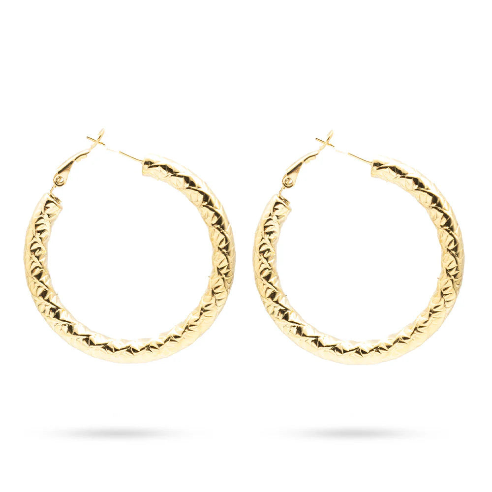 Orecchini donna cerchio Freddy gold 3,5cm