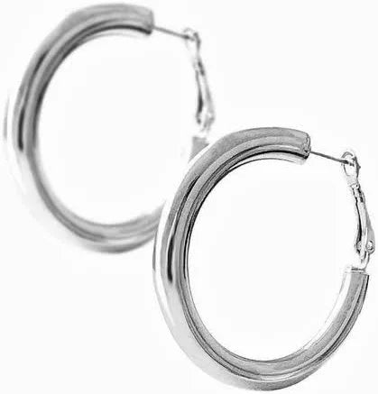 Orecchini donna cerchio Freddy silver 2,5cm