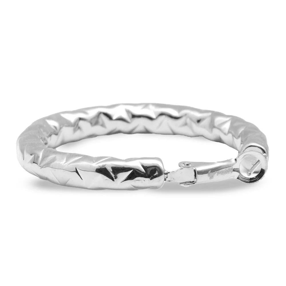 Orecchini donna cerchio Freddy silver 3,5cm