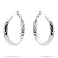 Orecchini donna cerchio Freddy silver 3,5cm