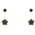 Orecchini pendenti donna Freddy con fiore gold