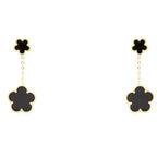 Orecchini pendenti donna Freddy con fiore gold
