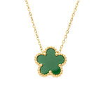Collana donna acciaio Freddy fiore gold