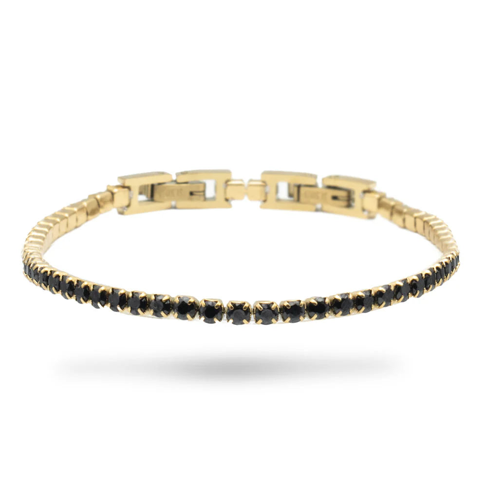 Tennis acciaio Freddy gold con chiusura a gancio