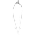 Collana in acciaio con Perle con pendente stella donna  Freddy