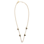 Collana in acciaio con cuori  oro donna  Freddy