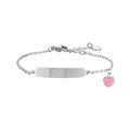 Bracciale in acciaio bambina Luca Barra con cuore