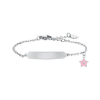Bracciale in acciaio bambina Luca Barra con stella