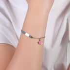 Bracciale in acciaio bambina Luca Barra con stella