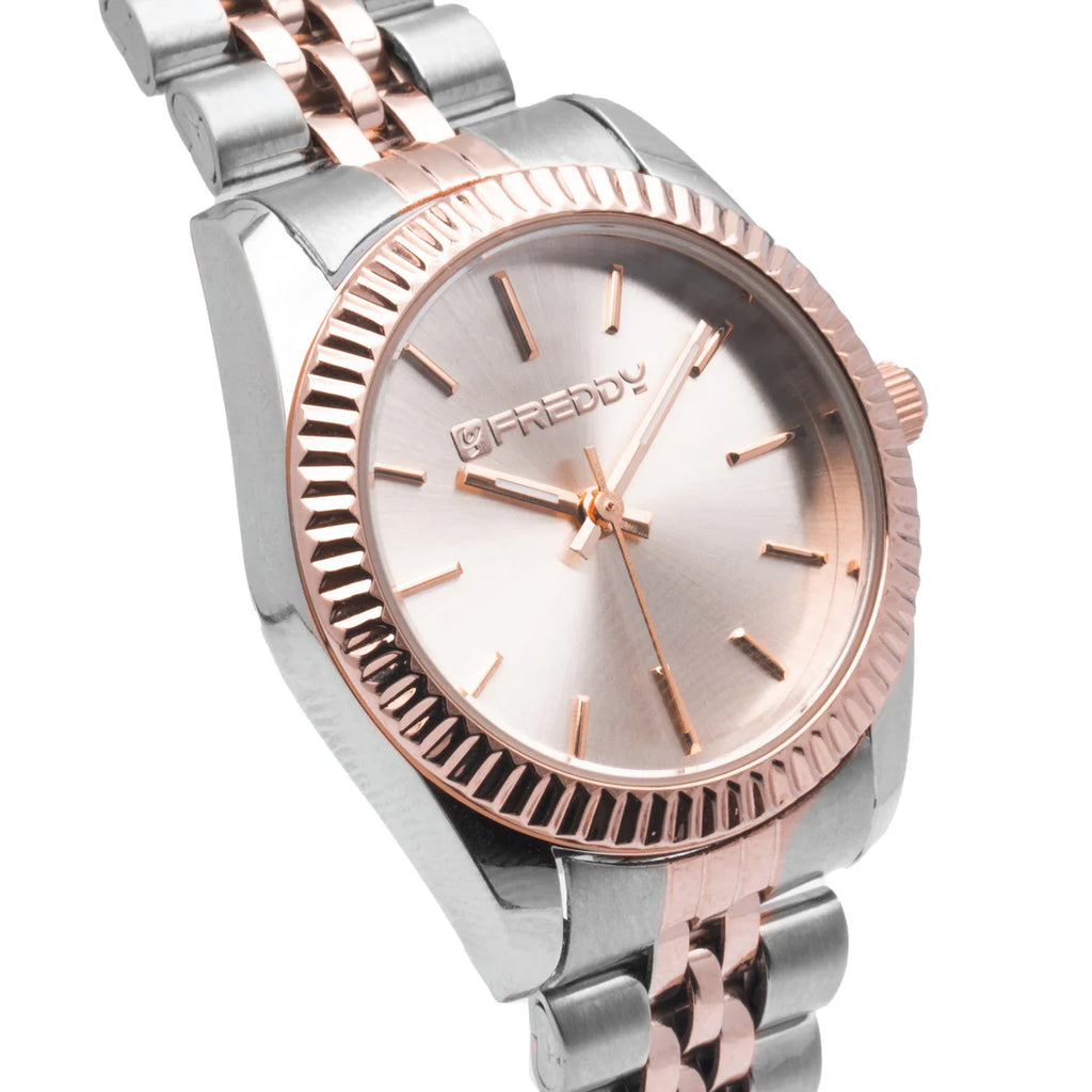 Orologio Freddy donna silver e rose FW 006