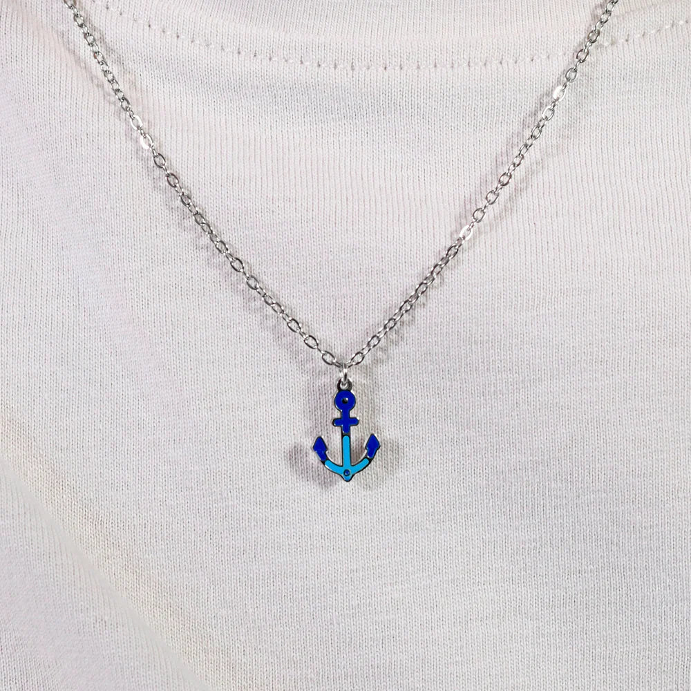 Collana in acciaio bambino Luca Barra con ancora