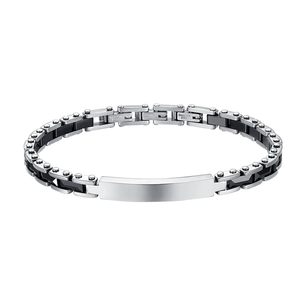 Bracciale acciaio uomo Luca Barra