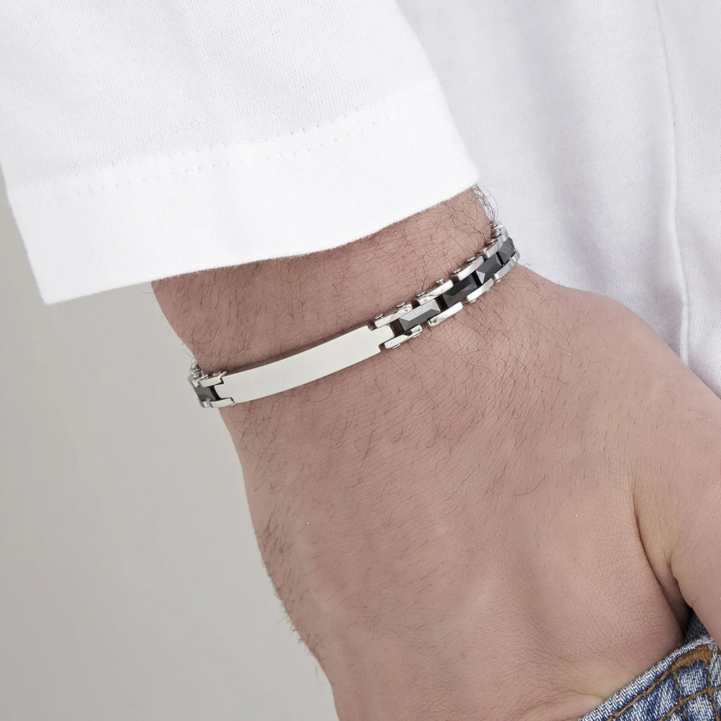 Bracciale acciaio uomo Luca Barra