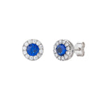 Orecchini donna Amen argento con zircone blu ORLUBBBLZ