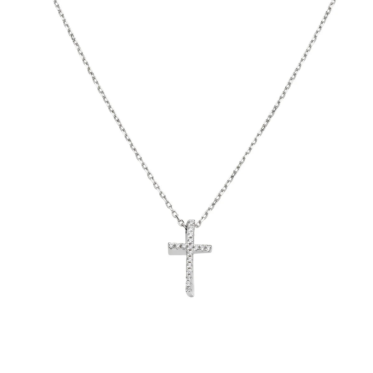 Collana donna Amen croce in Argento