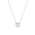 Collana donna Amen cuore madreperla in argento