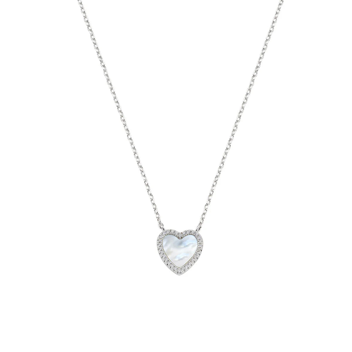 Collana donna Amen cuore madreperla in argento