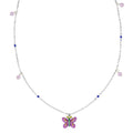 Collana bambina Amen con farfalla in argento