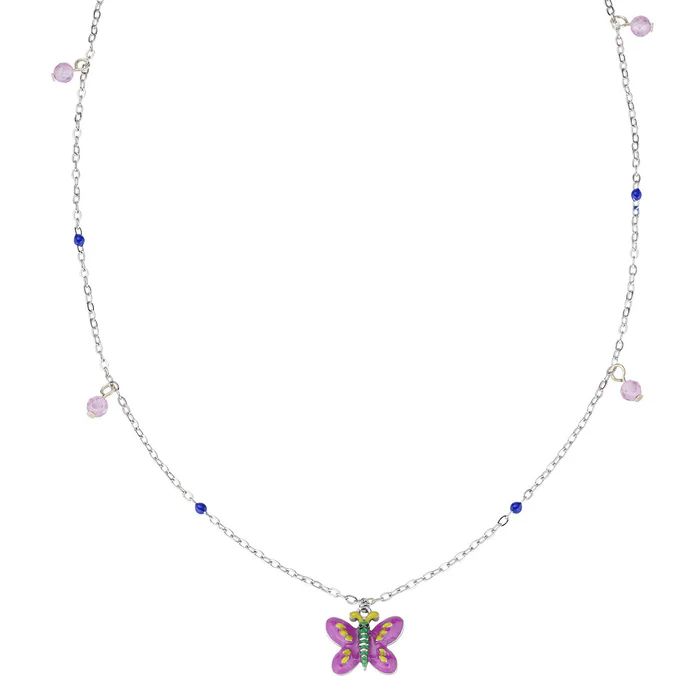 Collana bambina Amen con farfalla in argento