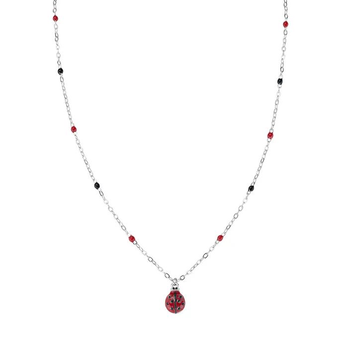 Collana bambina Amen con coccinella in argento