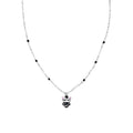 Collana bambina Amen con zebra in argento