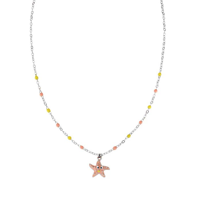 Collana bambina Amen con uccellino in argento