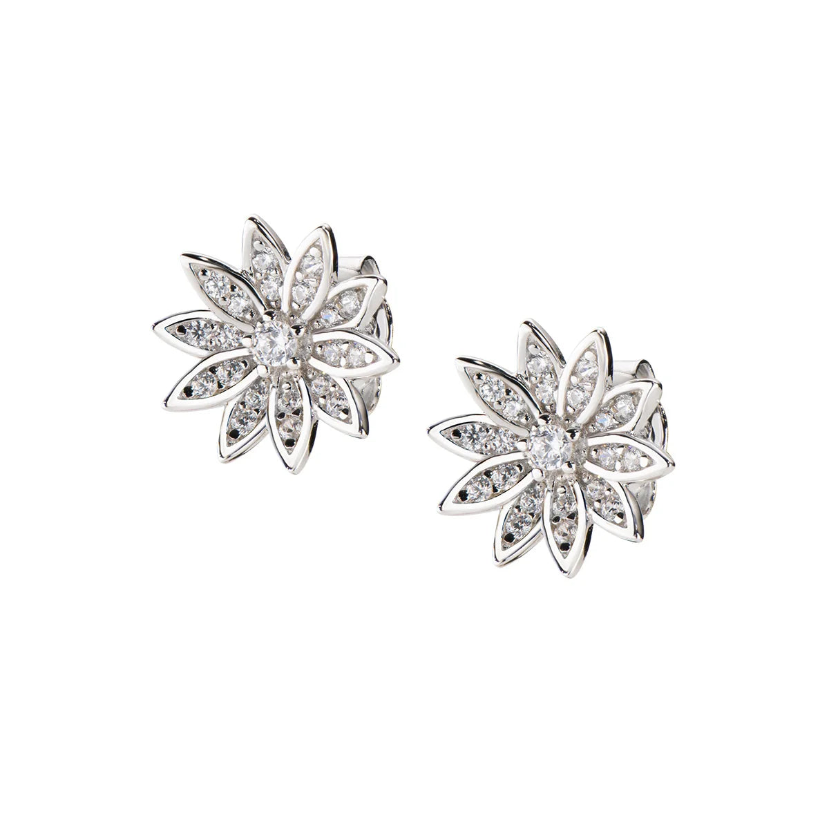 Orecchini donna Amen argento con fiore di loto