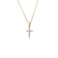 Collana donna- uomo acciaio con croce dorata Brand 18NK017W