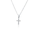 Collana donna- uomo acciaio croce argento Brand 18NK017W