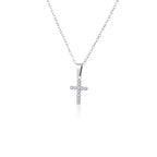Collana donna- uomo acciaio croce argento Brand 18NK017W