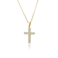 Collana donna- uomo acciaio croce dorata Brand 18NK018W