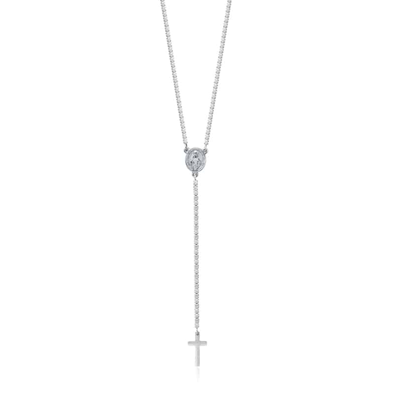Collana donna acciaio Rosario tennis Brand 14NK030W