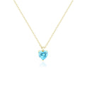 Collana donna acciaio gold cuore Brand 14NK017