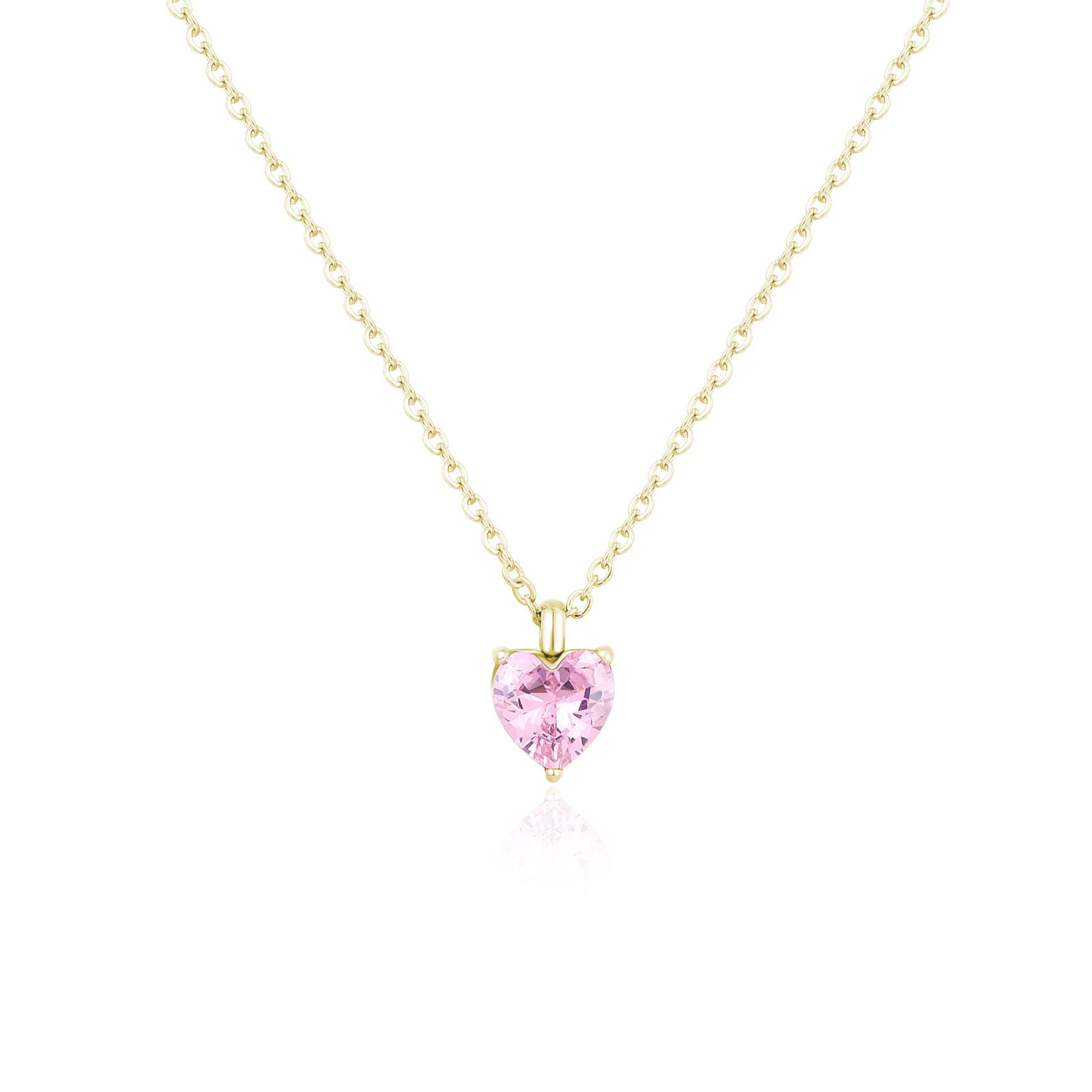 Collana donna acciaio gold cuore Brand 14NK017